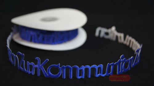 Bild von Band 10y/ 25mm, ZurKommunion 58x klebend, blau