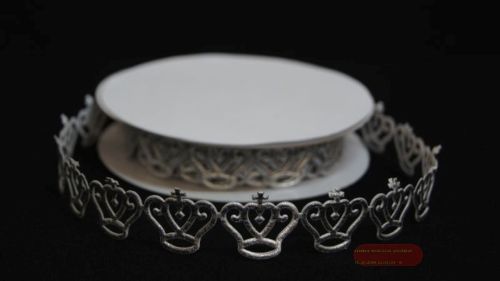 Bild von Band 10y/ 25mm, Krone ca. 350 klebend, silber