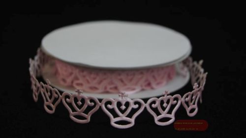 Bild von Band 10y/ 25mm, Krone ca. 350 klebend, h'rosa