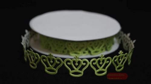 Bild von Band 10y/ 25mm, Krone ca. 350 klebend, h'grün