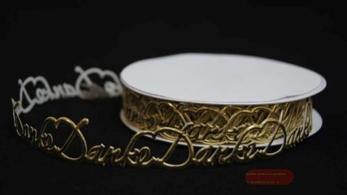 Bild von Band 10y/ 25mm, Danke 175x klebend, gold