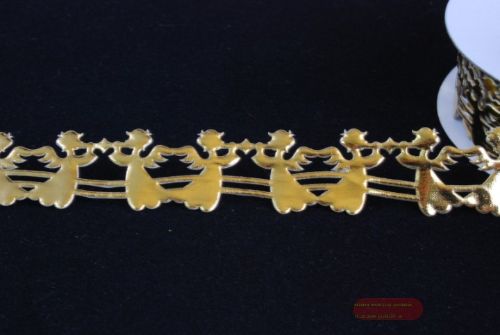 Bild von Band 10y/ 25mm, Engel klebend, gold