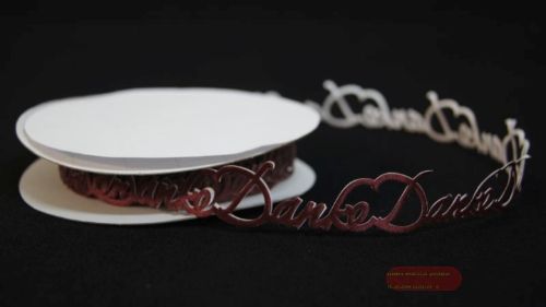 Bild von Band 10y/ 25mm, Danke 175x klebend, stierenblut