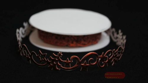 Bild von Band 10y/ 22mm, Sterne/ Tanne klebend, rot