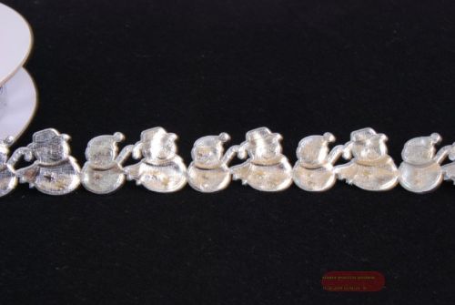 Bild von Band 10y/ 22mm, Schneemann klebend, silber