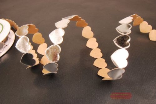 Bild von Band 10y/ 20mm, Herz gr. klebend, silber