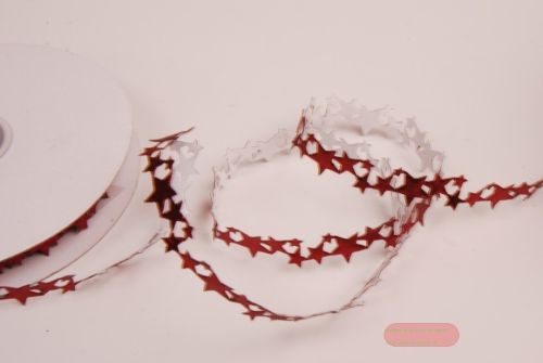 Bild von Band 10y/ 15mm, Sterne klebend, stierenblut