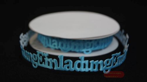 Bild von Band 10y/ 20mm, Einladung 115x klebend, türkis