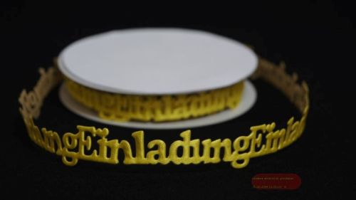 Bild von Band 10y/ 20mm, Einladung 115x klebend, silber