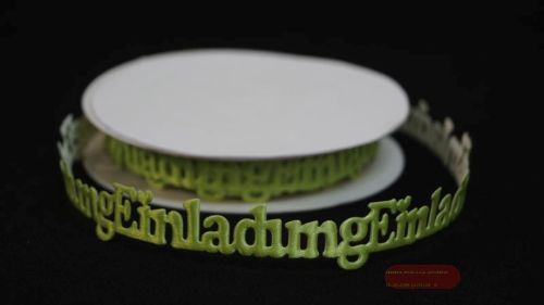 Bild von Band 10y/ 20mm, Einladung 115x klebend, h'grün