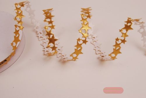 Bild von Band 10y/ 15mm, Sterne klebend, gold