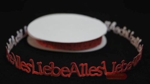 Bild von Band 10y/ 16mm, Alles Liebe klebend 120x, rot