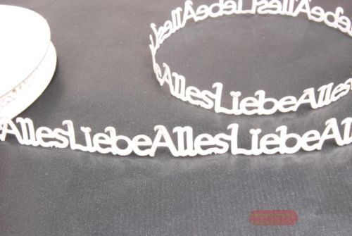 Bild von Band 10y/ 16mm, Alles Liebe klebend 120x, creme