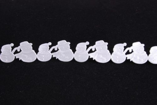 Bild von Band 10y/ 22mm, Schneemann klebend, weiss