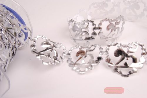 Bild von Band 10y/ 40mm, Herz 25 Jahre 180x klebend, silber