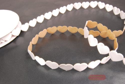 Bild von Band 10y/ 20mm, Herz gr. klebend, weiss