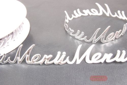 Bild von Band 10y/ 25mm, Menü 120x klebend, silber