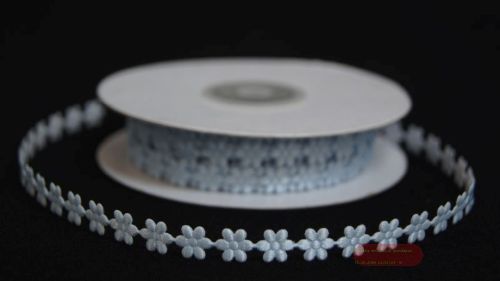 Bild von Band 10y/ 8mm, Blühte klebend, h'blau