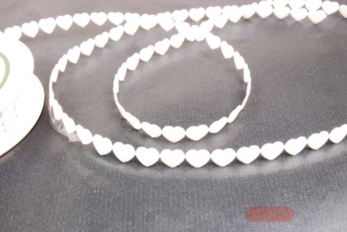 Bild von Band 10y/ 10mm, mini Herz klebend, ecru