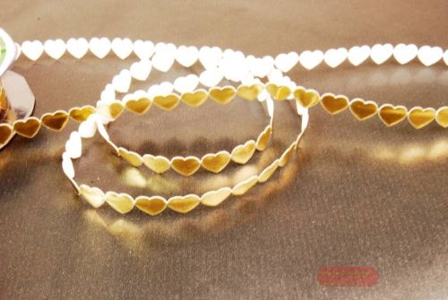 Bild von Band 10y/ 10mm, mini Herz klebend, gold