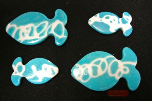 Bild von Deco, Acryl Fisch 2fach sort. 3 & 5cm, blau