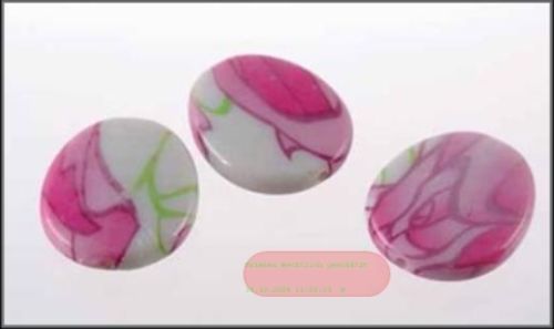 Bild von Medallion, Acryl- mit Langloch 40mm, rosa