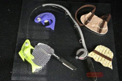 Bild von Bastelset, Fishing, 5-teilig klebend, ass.