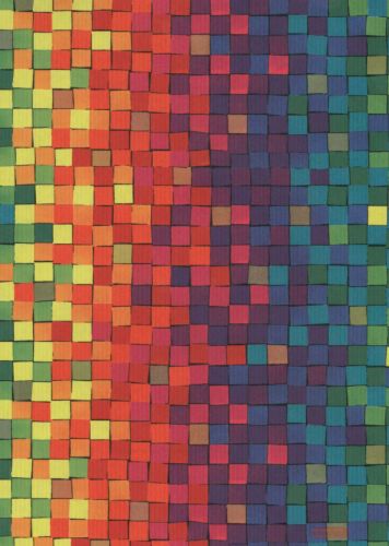 Bild von Bogen 70x 100cm, Bahia Quadrate, bunt