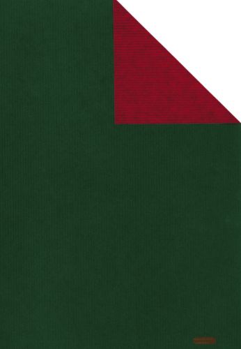 Bild von Bogen 70x 100cm, Uni gerippt, d'grün/rot