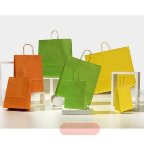 Bild von Tragtasche, 22+10 x 29cm - Pk, grün