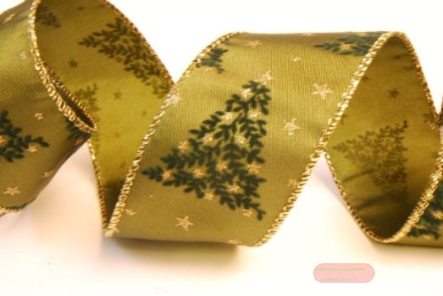 Bild von Band, 10m/ 50mm Tannenbaum, grün