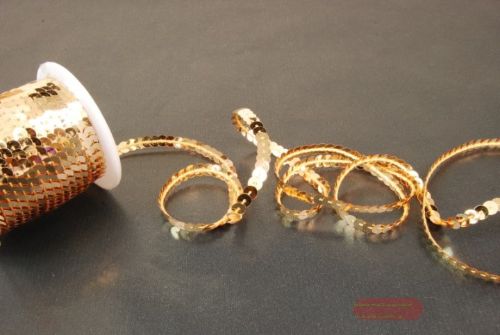 Bild von Band 20m/ 6mm, Pailletten, altgold