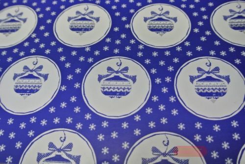 Bild von Bogen 70x 100cm, Baumkugel, blau