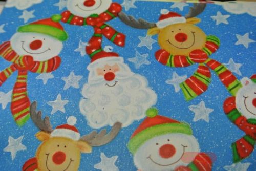 Bild von Bogen 70x 100cm, Niko mit Schal, blau