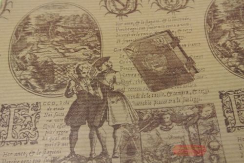 Bild von Bogen 70x 100cm, Nostalgie, braun