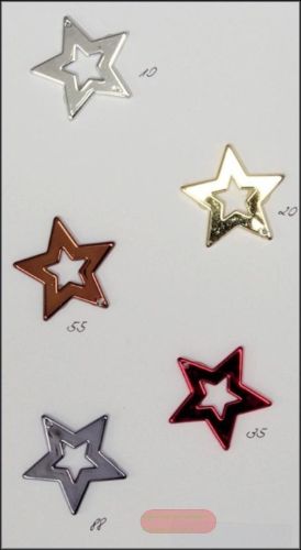 Bild von Anhänger, Sterne 45mm - glanz, gold