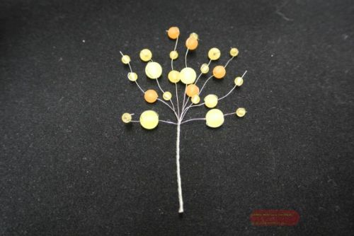 Bild von Sticker 60mm, bead spray, gelb