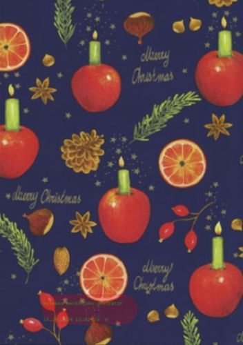 Bild von Bogen 70x 100cm, Villach Früchte, blau/rot*