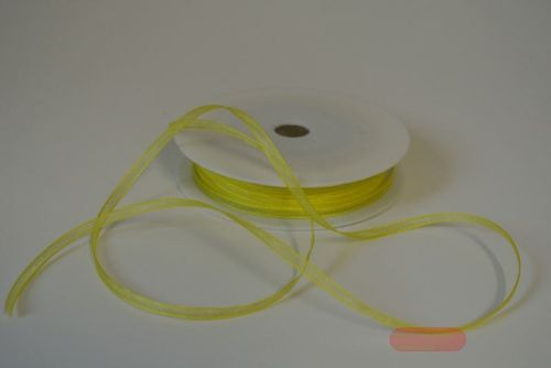 Bild von Band 50m/ 03mm, Organza, h'gelb