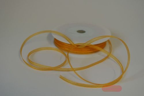 Bild von Band 50m/ 03mm, Organza, sonnengelb