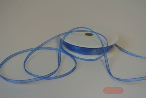 Bild von Band 50m/ 03mm, Organza, blau