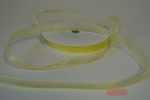 Bild von Band 50m/ 09mm, Organza, h'gelb