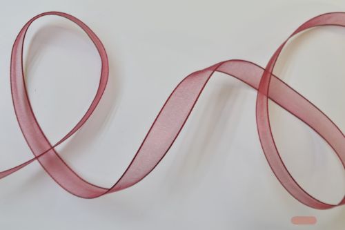 Bild von Band 50m/ 09mm, Organza, aubergine