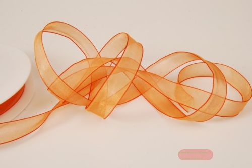 Bild von Band 50m/ 15mm, Organza, mandarin