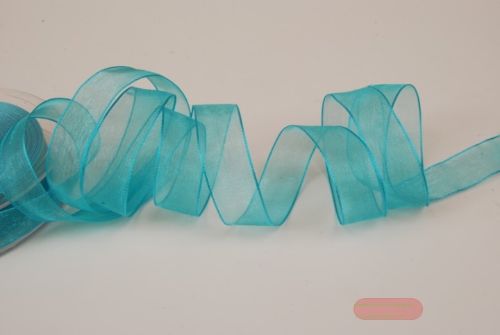 Bild von Band 50m/ 15mm, Organza, helltürkis