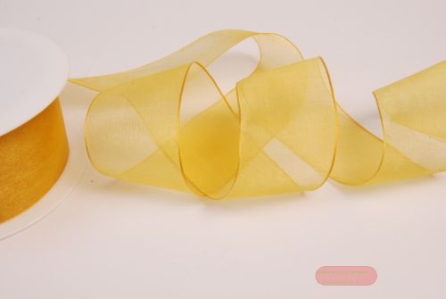 Bild von Band 50m/ 40mm, Organza, d'gelb