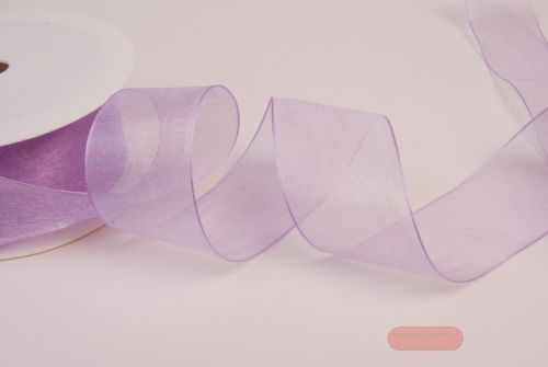 Bild von Band 50m/ 40mm, Organza, lavendel