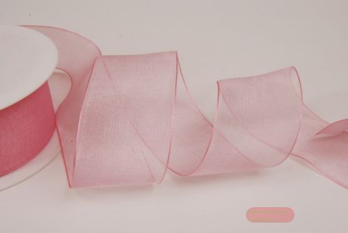 Bild von Band 50m/ 40mm, Organza, rosa