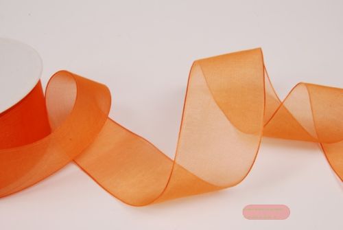 Bild von Band 50m/ 40mm, Organza, mandarin
