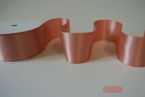 Bild von Band 25m/ 50mm, Double face Satin, lachs*